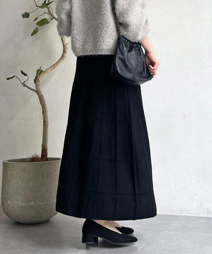 純色針織半身裙