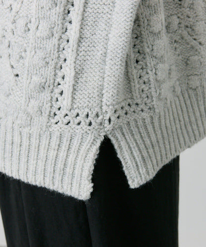 爆米花編織兩用針織衫