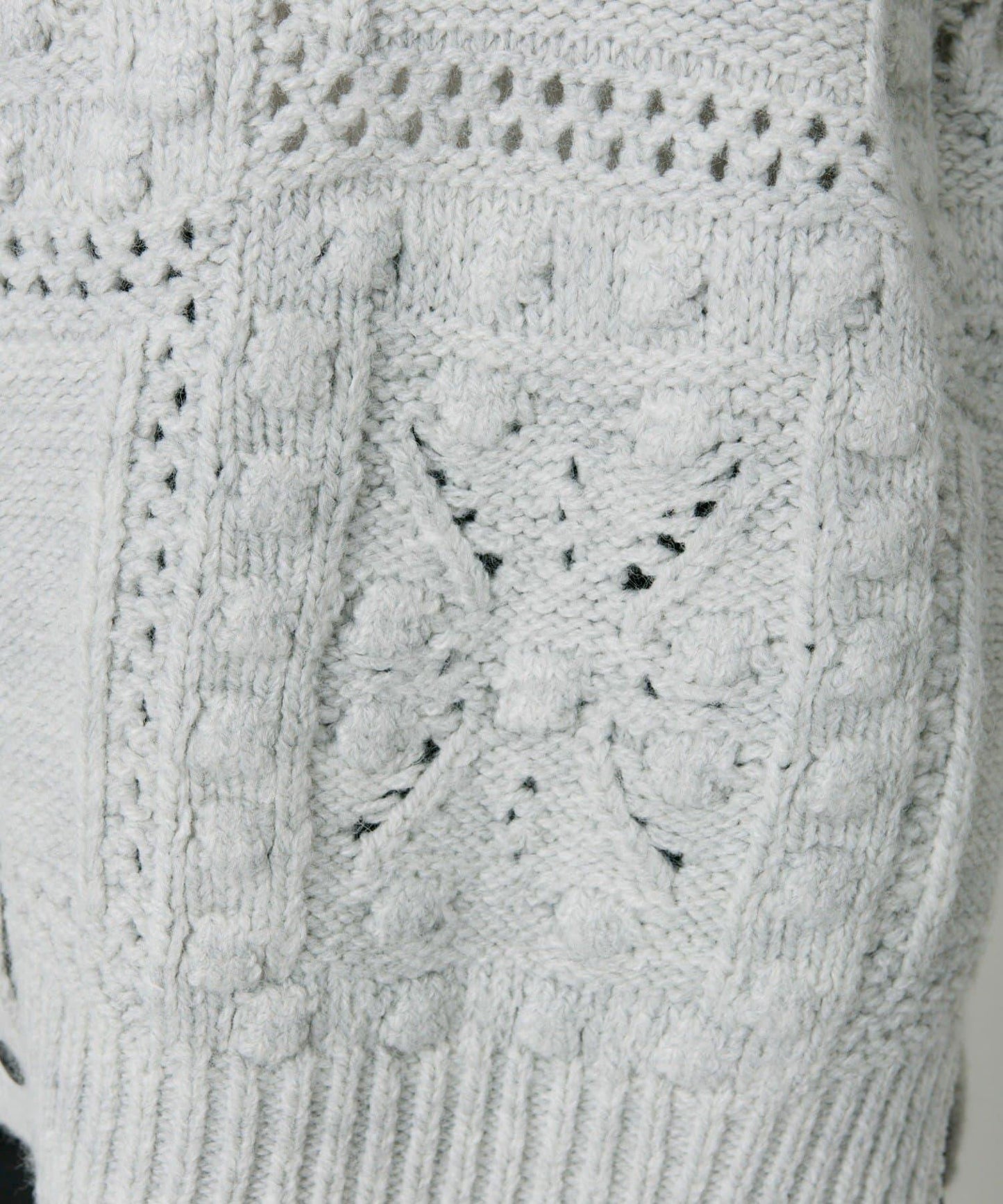 爆米花編織兩用針織衫