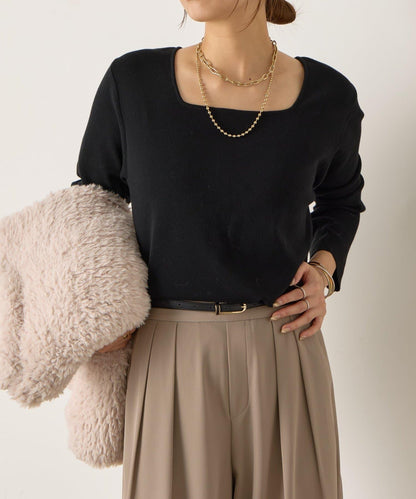 【 さわゆい企畫】方領針織衫