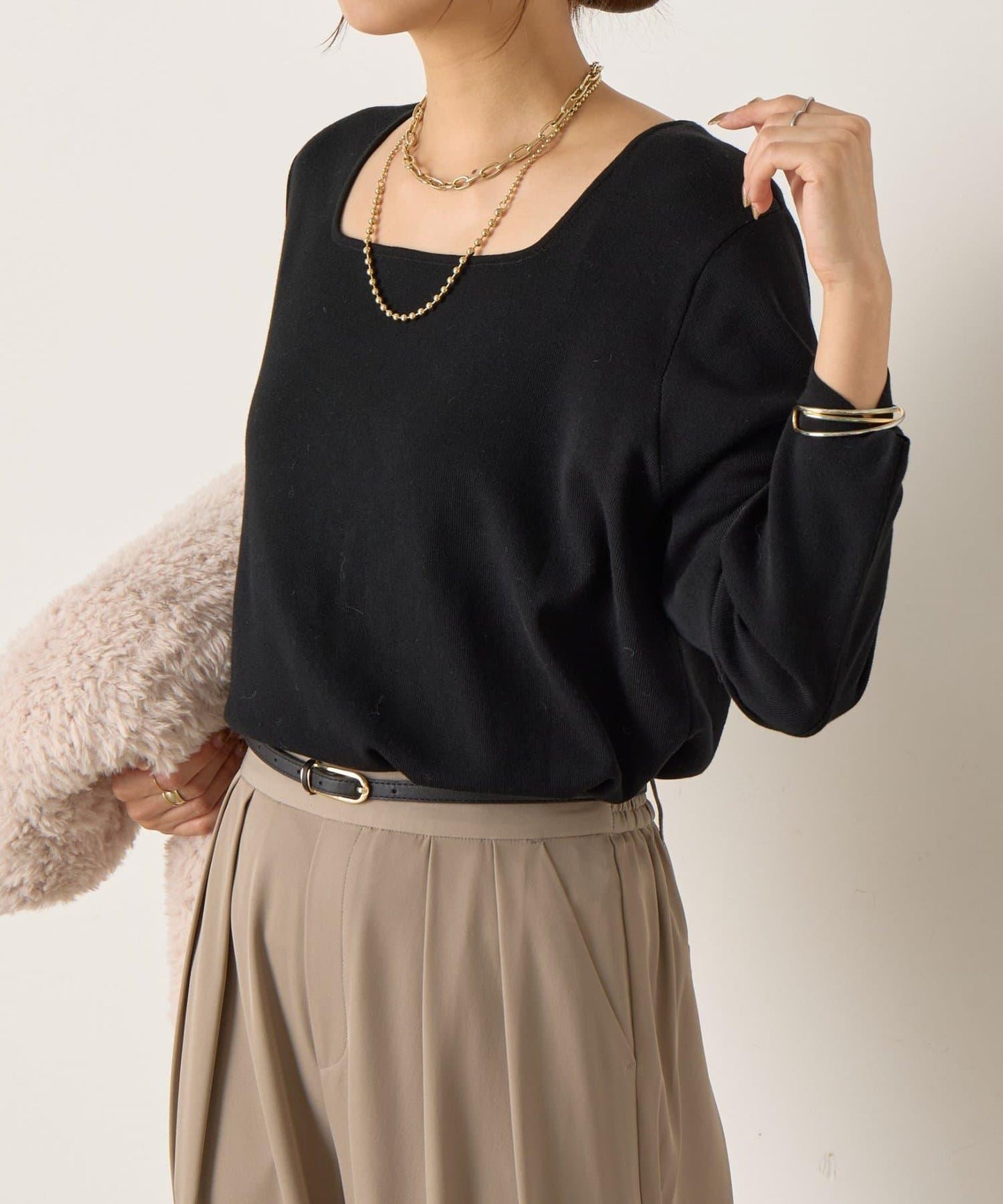 【 さわゆい企畫】方領針織衫