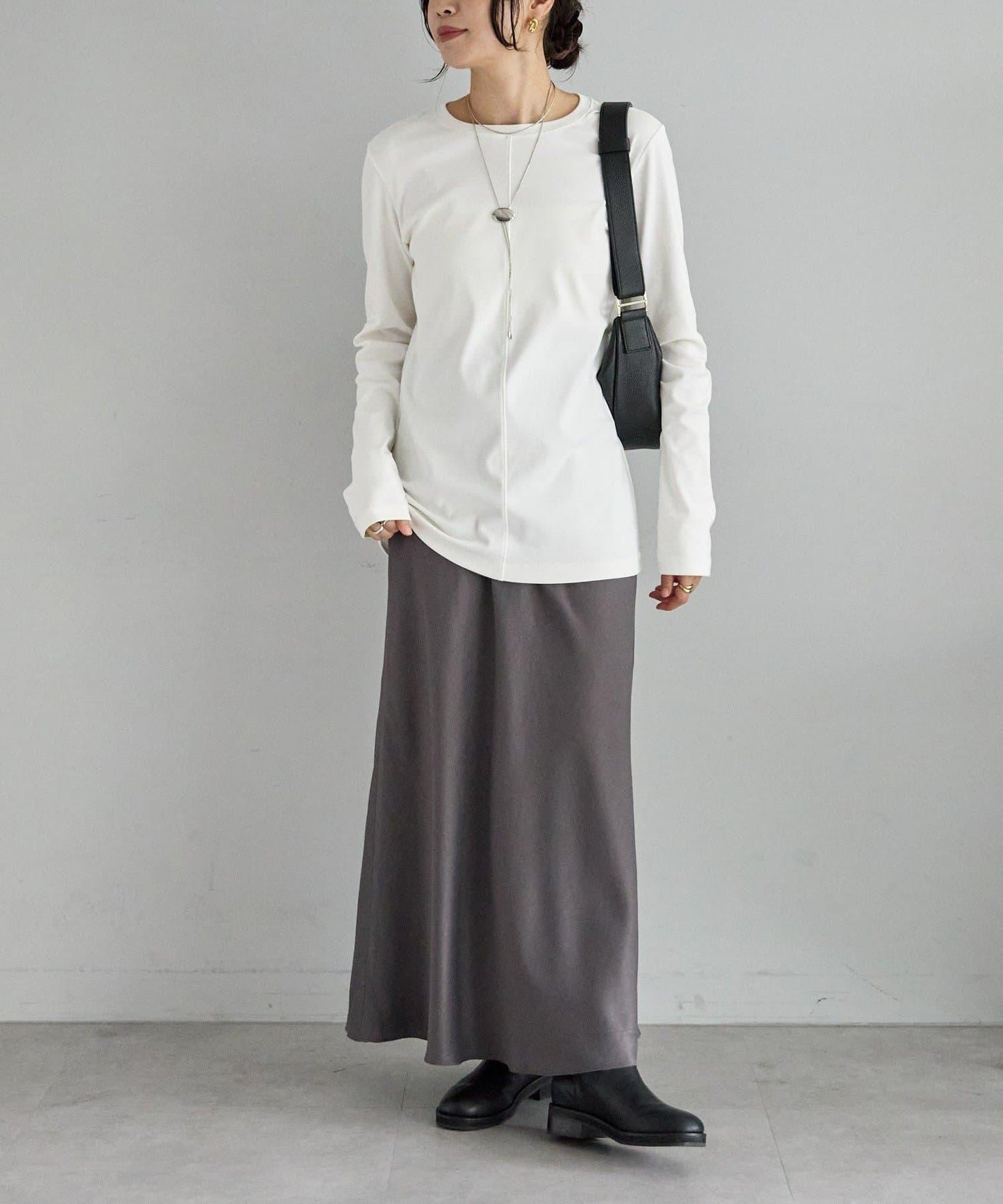 【MYSELFbyRD/マイセルフバイリヴドロワ】拼接長袖T恤