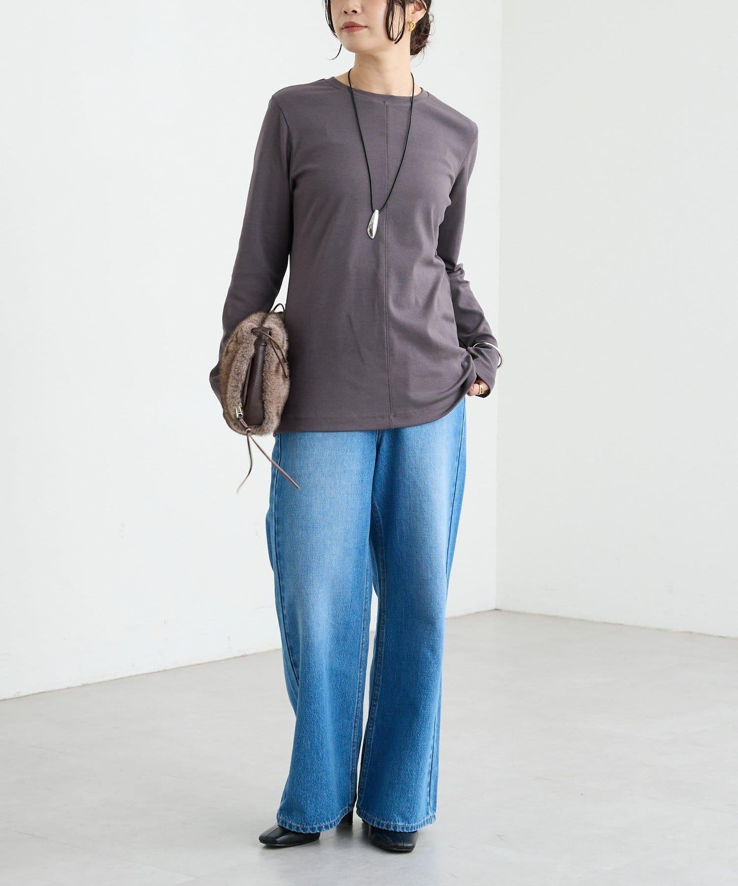 【MYSELFbyRD/マイセルフバイリヴドロワ】拼接長袖T恤