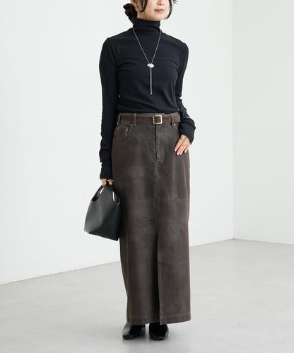 【適合疊穿】紗布羅紋高領打底衫