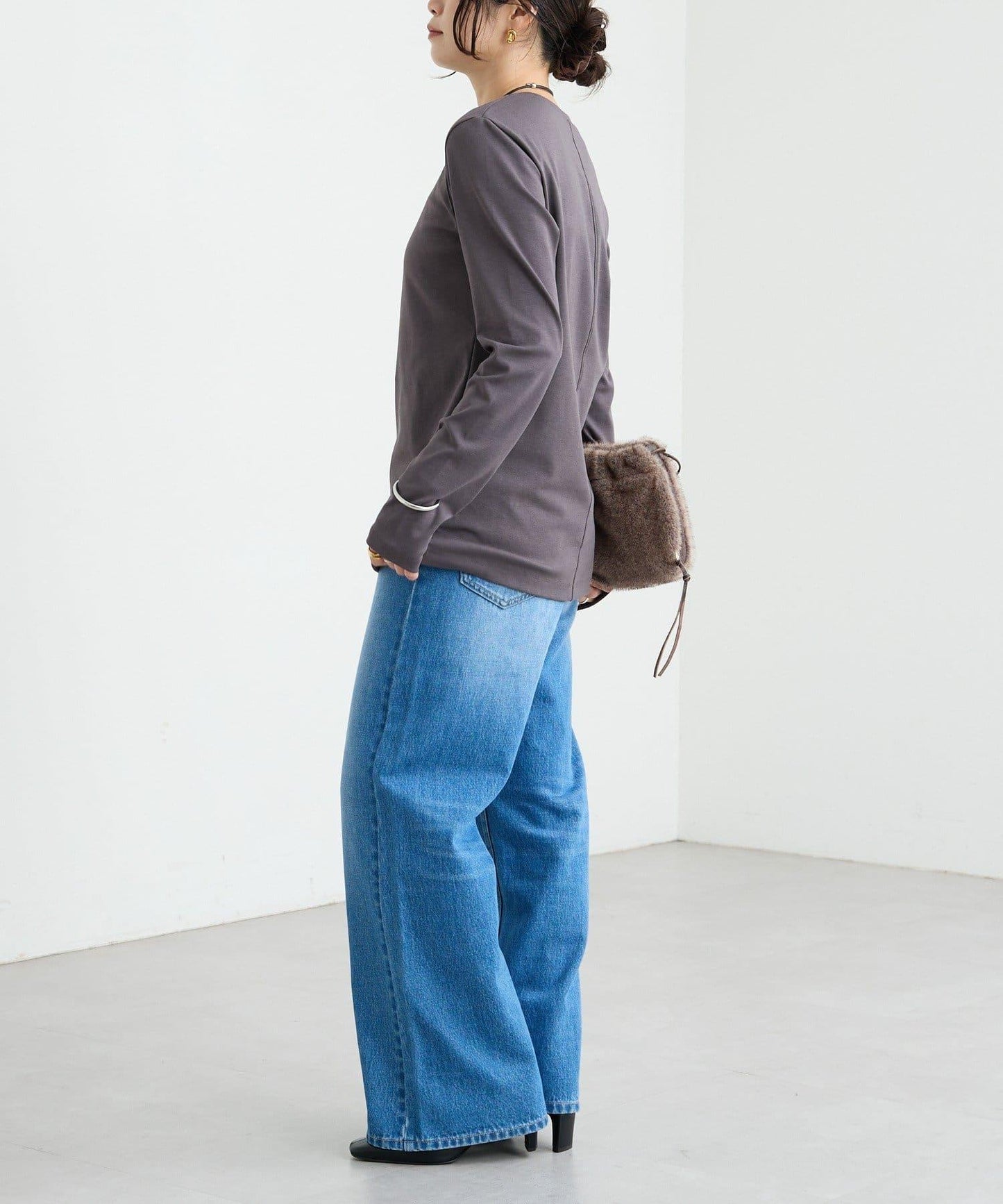 【MYSELFbyRD/マイセルフバイリヴドロワ】拼接長袖T恤