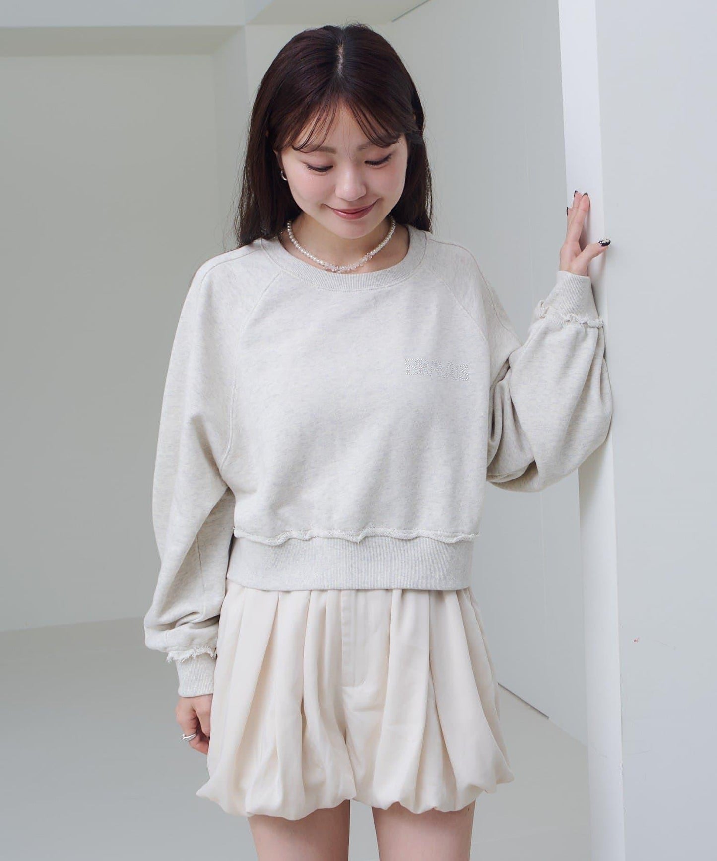 【Kastane】水鑽裝飾衛衣