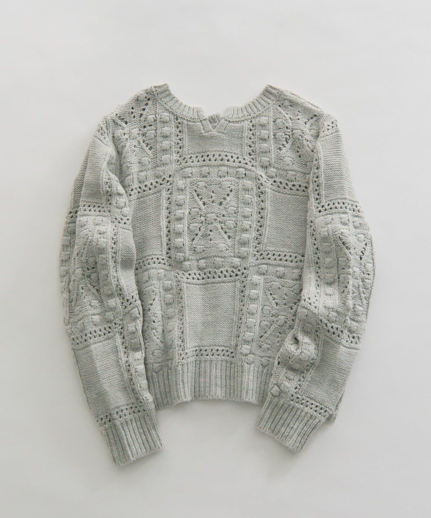 爆米花編織兩用針織衫