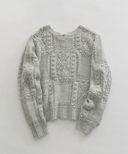 爆米花編織兩用針織衫