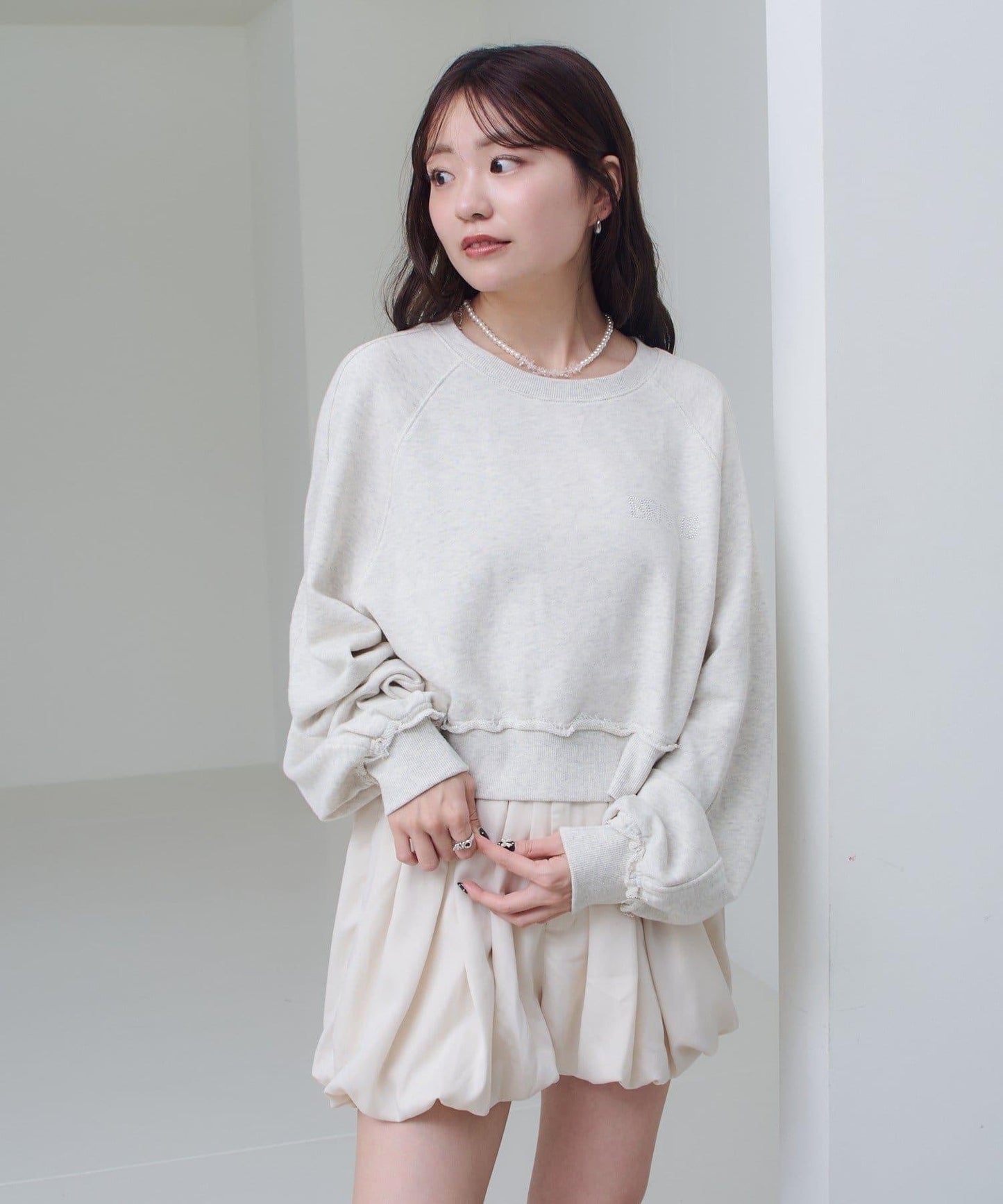 【Kastane】水鑽裝飾衛衣