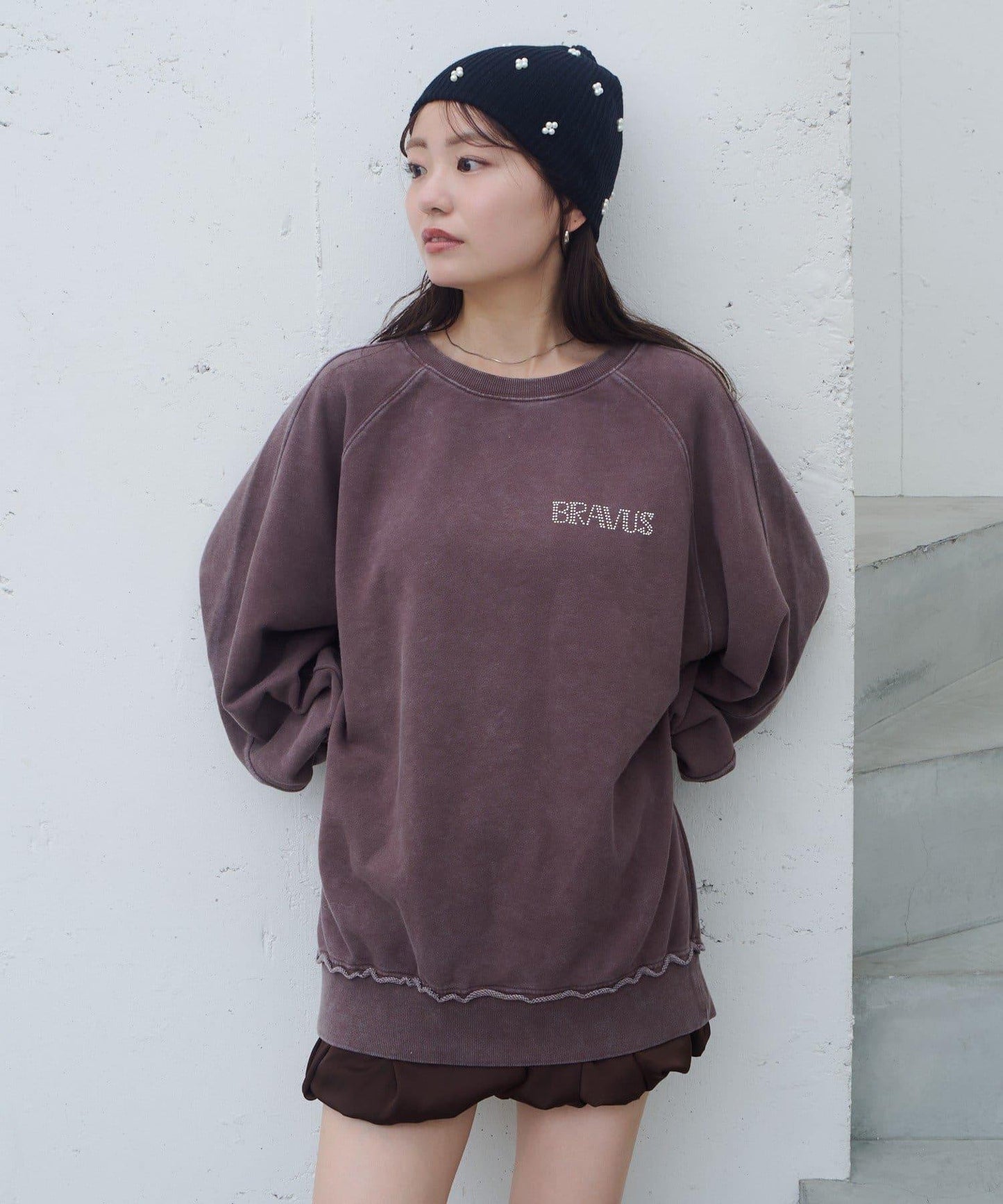 【Kastane】水鑽裝飾衛衣