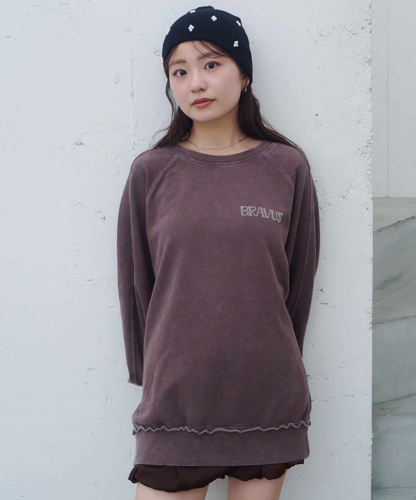 【Kastane】水鑽裝飾衛衣