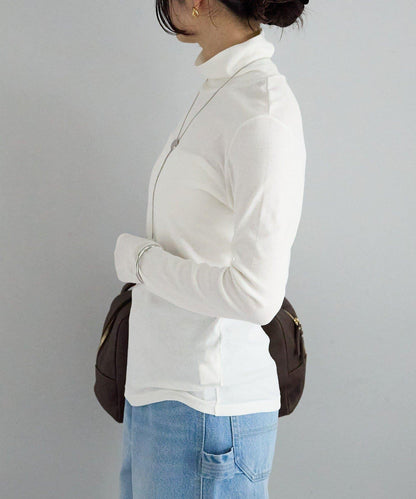 【適合疊穿】紗布羅紋高領打底衫