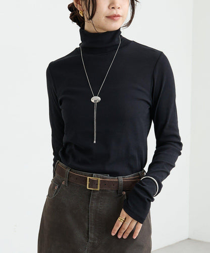 【適合疊穿】紗布羅紋高領打底衫