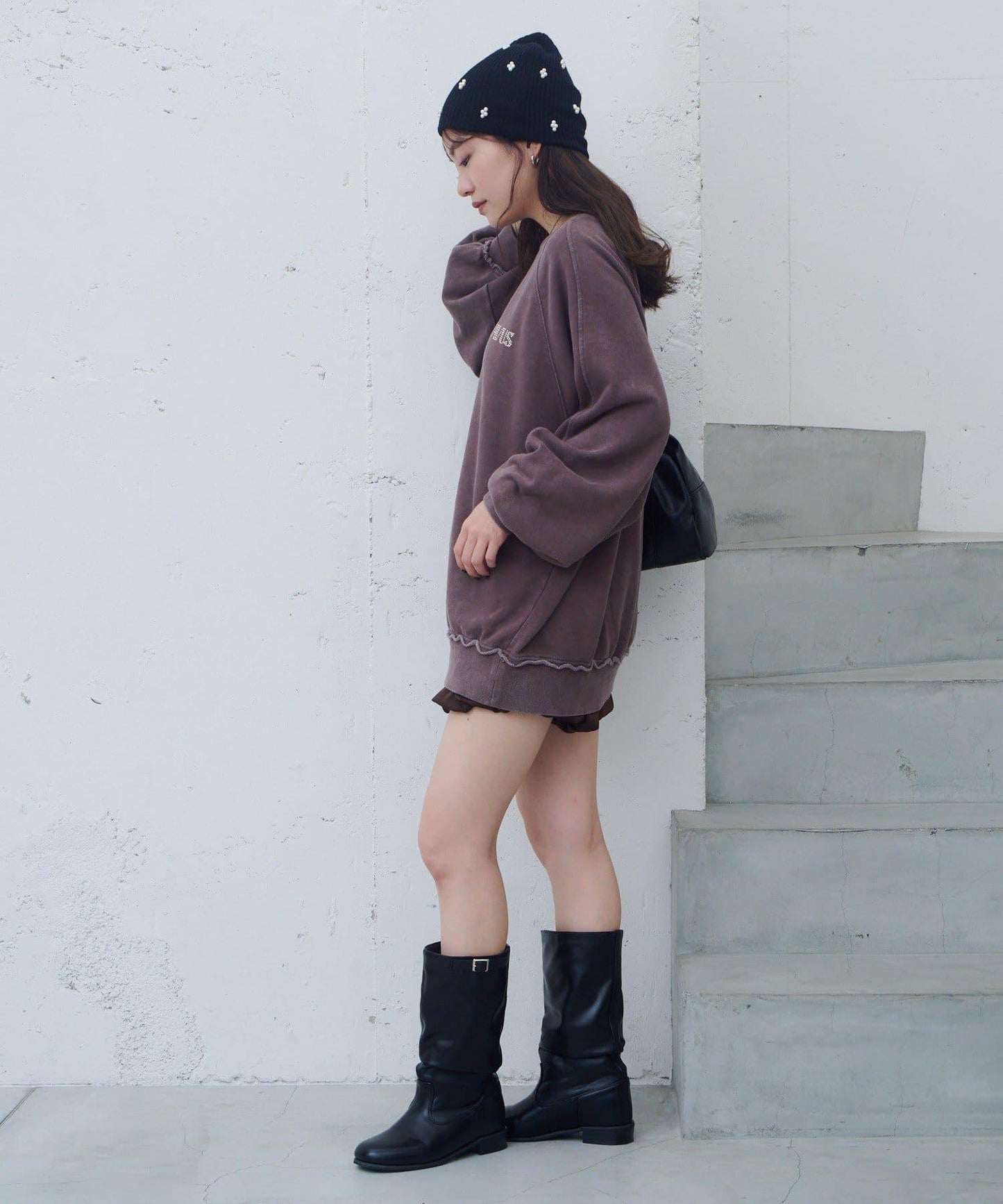 【Kastane】水鑽裝飾衛衣