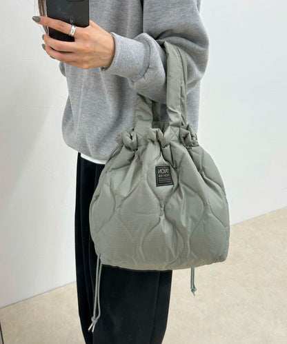 【TAION】軍風羽絨托特包 M