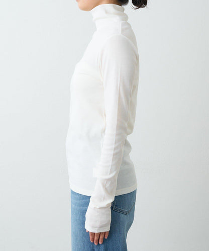 【適合疊穿】紗布羅紋高領打底衫