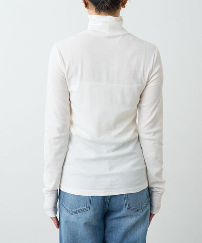 【適合疊穿】紗布羅紋高領打底衫