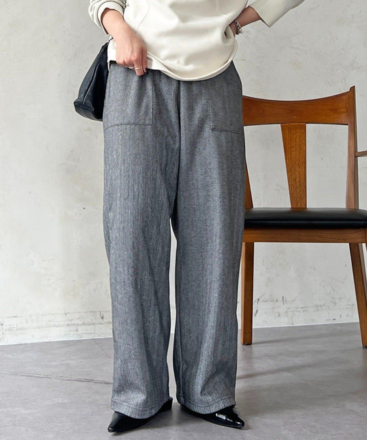 【輕盈保暖】壓縮寬腿褲