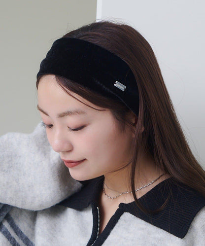 【Kastane】【fiw.】天鵝絨髮帶