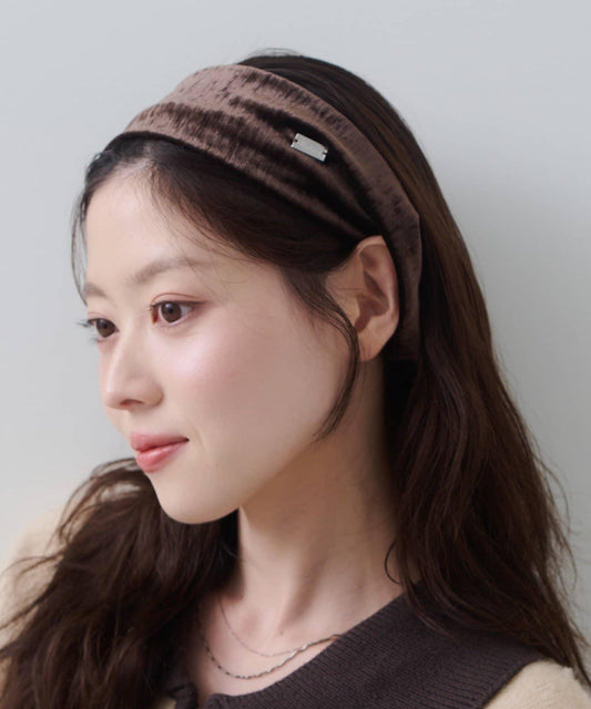 【Kastane】【fiw.】天鵝絨髮帶