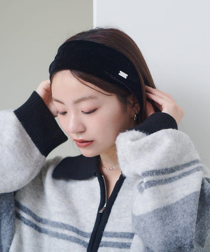 【Kastane】【fiw.】天鵝絨髮帶