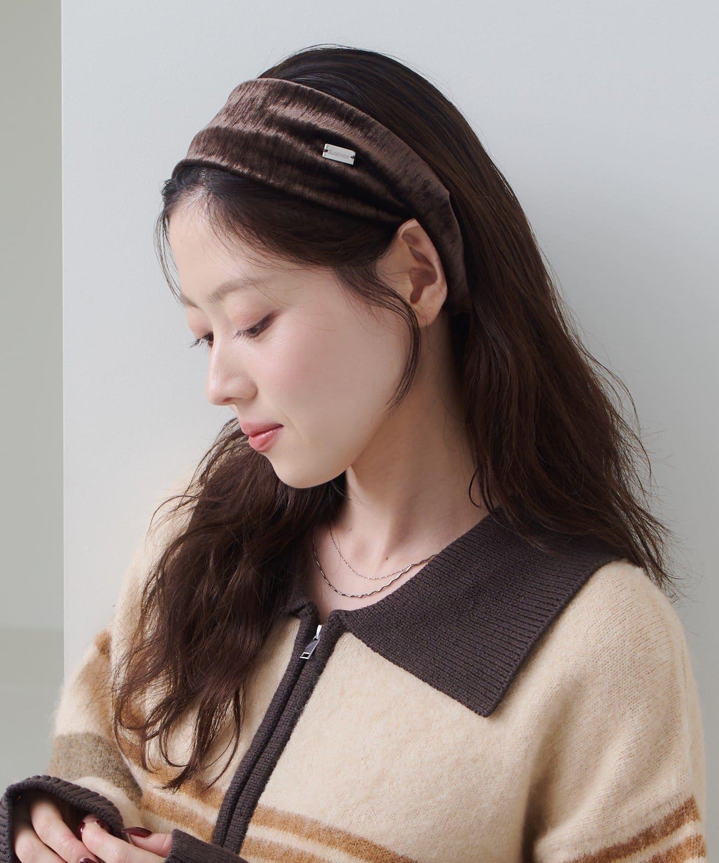 【Kastane】【fiw.】天鵝絨髮帶