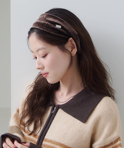 【Kastane】【fiw.】天鵝絨髮帶