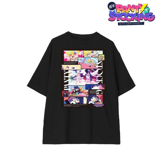 New PANTY ＆ STOCKING with GARTERBELT_(尺碼/M)_潘蒂&襪帶 場景圖案寬鬆版型男女同款T恤