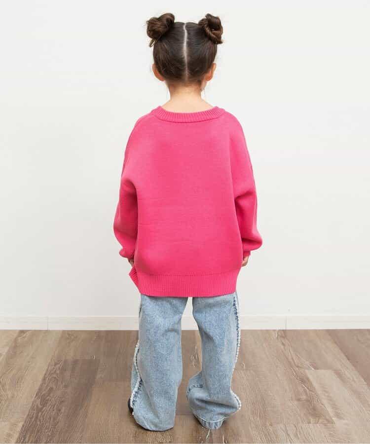 保暖側邊流蘇牛仔褲 十分褲