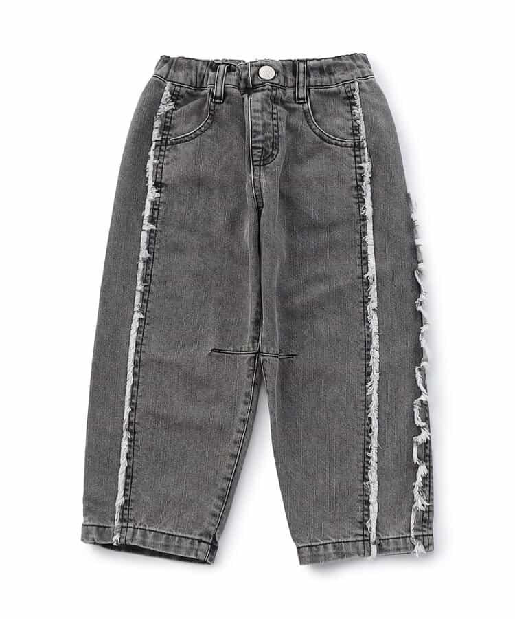 保暖側邊流蘇牛仔褲 十分褲