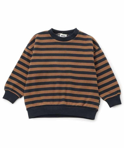 加絨保暖純色條紋衛衣