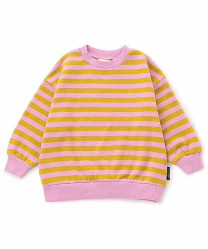 加絨保暖純色條紋衛衣