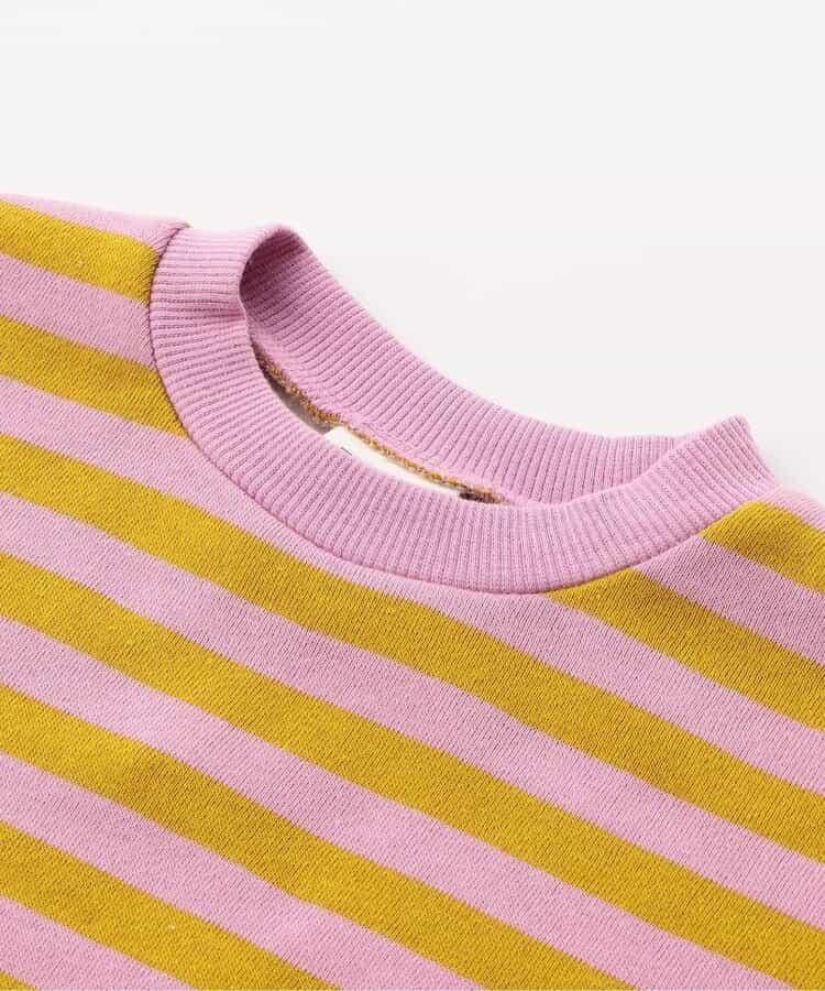 加絨保暖純色條紋衛衣