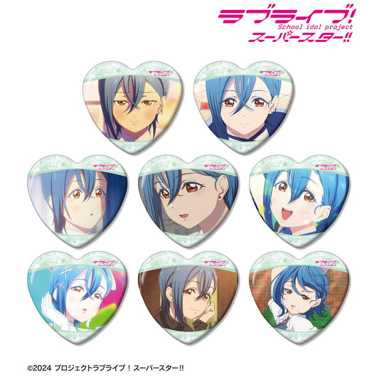 LoveLive! Superstar!! 交易 若菜四季限定 場景照心形徽章（單位/全套BOX）【BOX／8個裝】