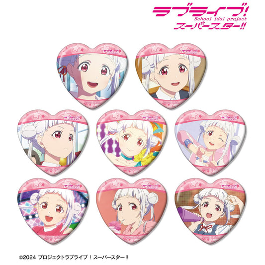 LoveLive! Superstar!! 交易用嵐千砂都限定場景心形徽章（單位/全套BOX）【BOX／8個裝】