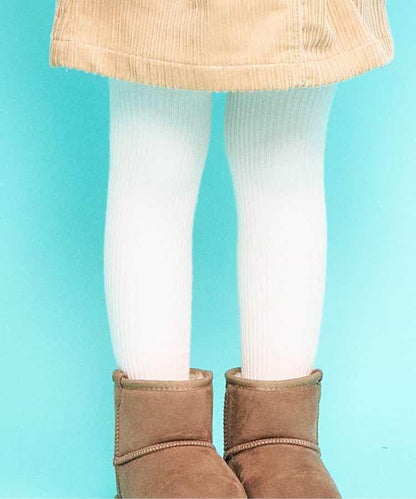 彩色羅紋高腰塑形連褲襪