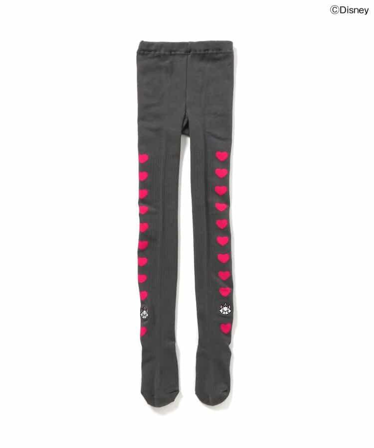 【迪士尼】時尚貓/側邊愛心連褲襪