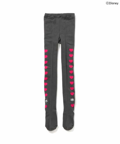 【迪士尼】時尚貓/側邊愛心連褲襪