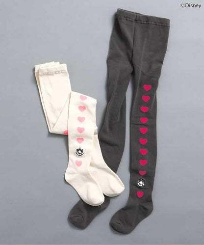 【迪士尼】時尚貓/側邊愛心連褲襪