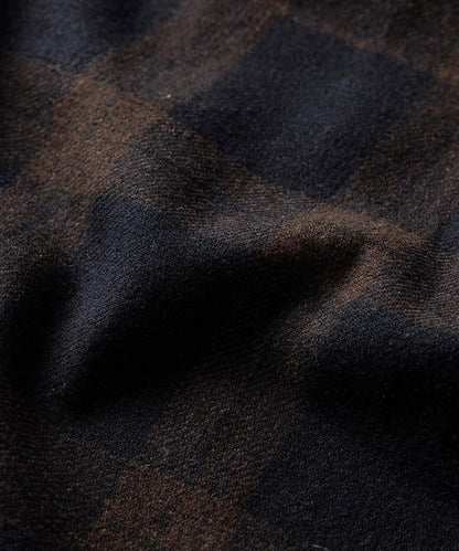 寬鬆版型水洗羊毛混紡法蘭絨長褲