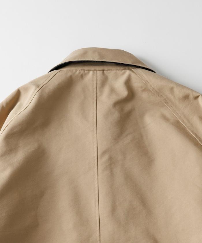 可雙面穿羊毛混紡法蘭絨格紋巴爾馬肯大衣