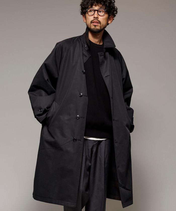 可雙面穿羊毛混紡法蘭絨格紋巴爾馬肯大衣