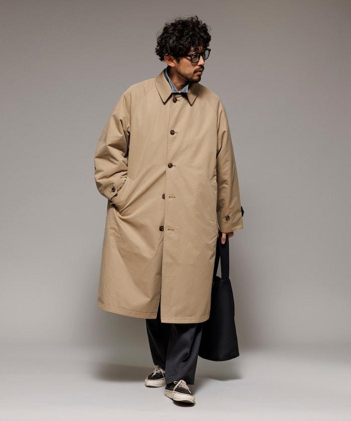 可雙面穿羊毛混紡法蘭絨格紋巴爾馬肯大衣