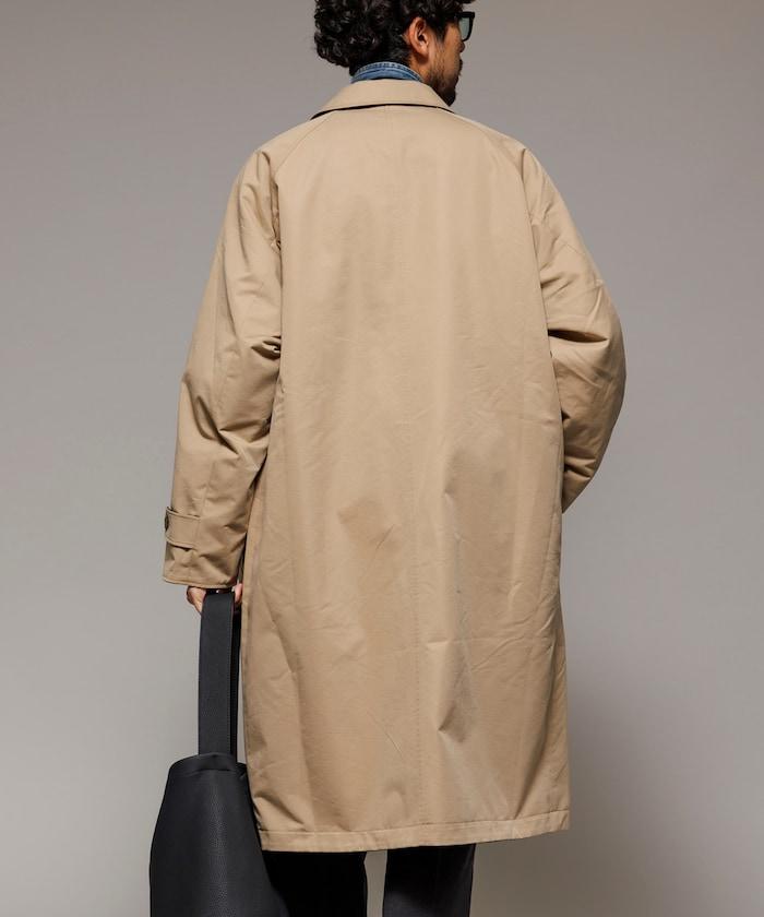 可雙面穿羊毛混紡法蘭絨格紋巴爾馬肯大衣