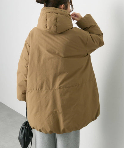 法式鴨絨加厚羽絨怪獸連帽外套