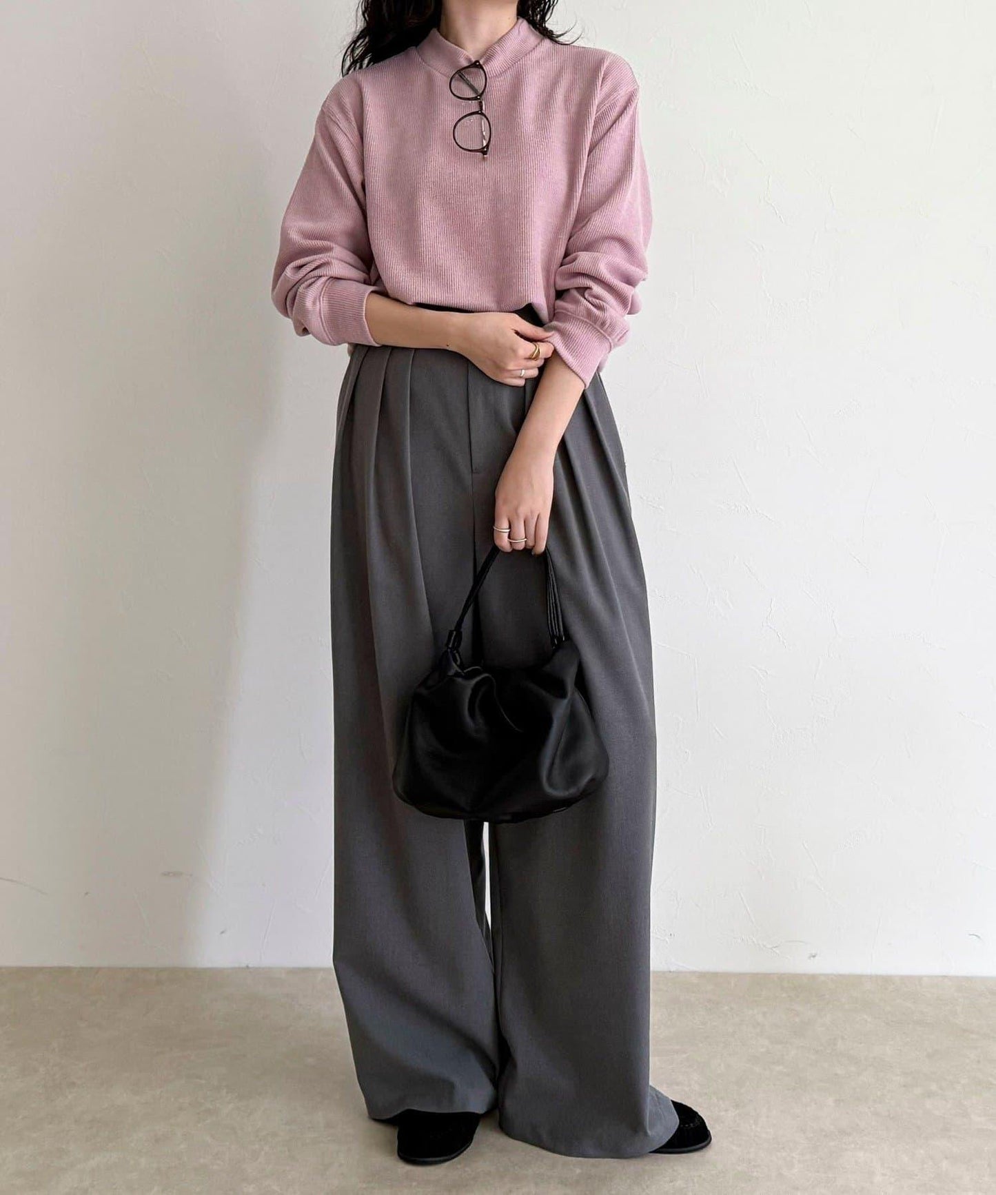 針織短款套頭衫