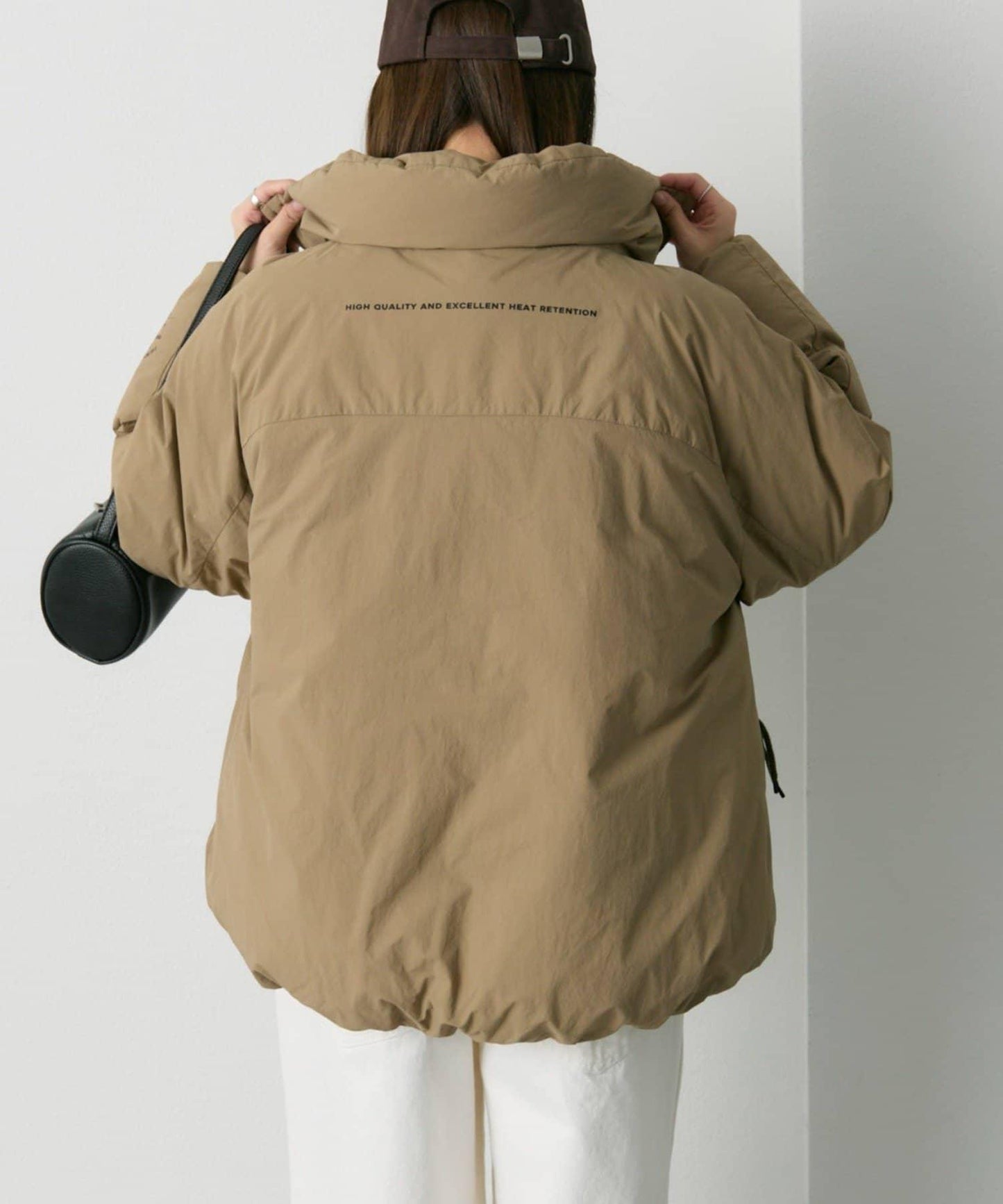 法式鴨絨拉鍊夾克