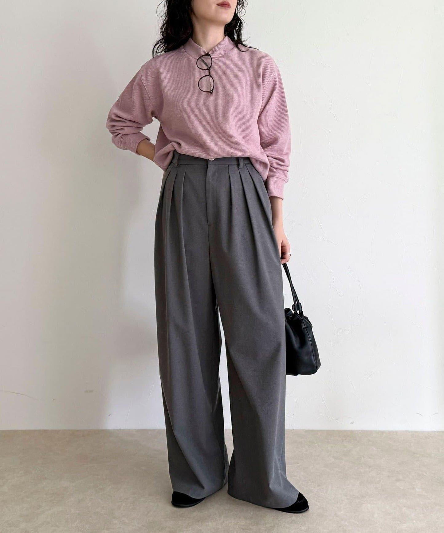 針織短款套頭衫