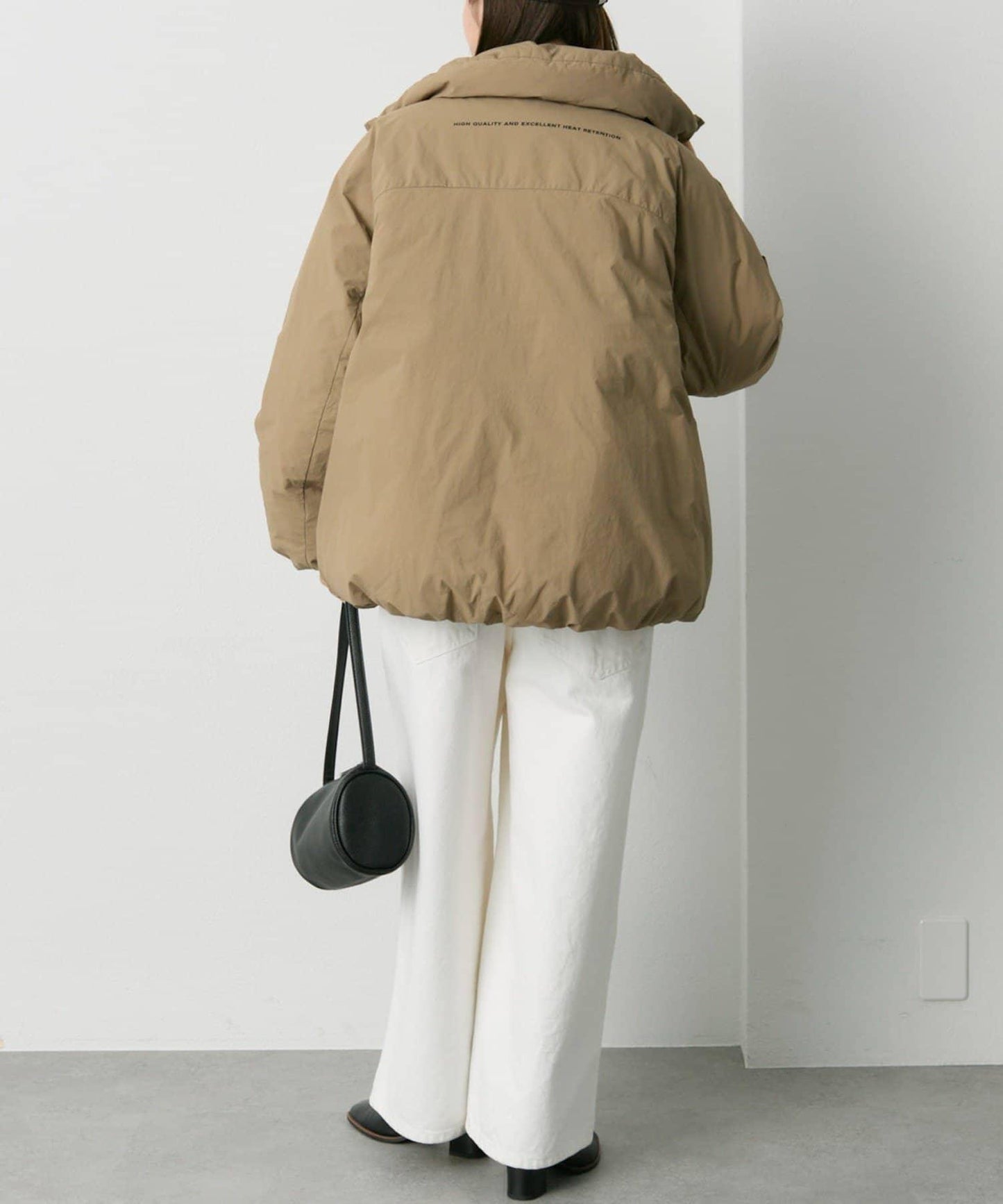 法式鴨絨拉鍊夾克