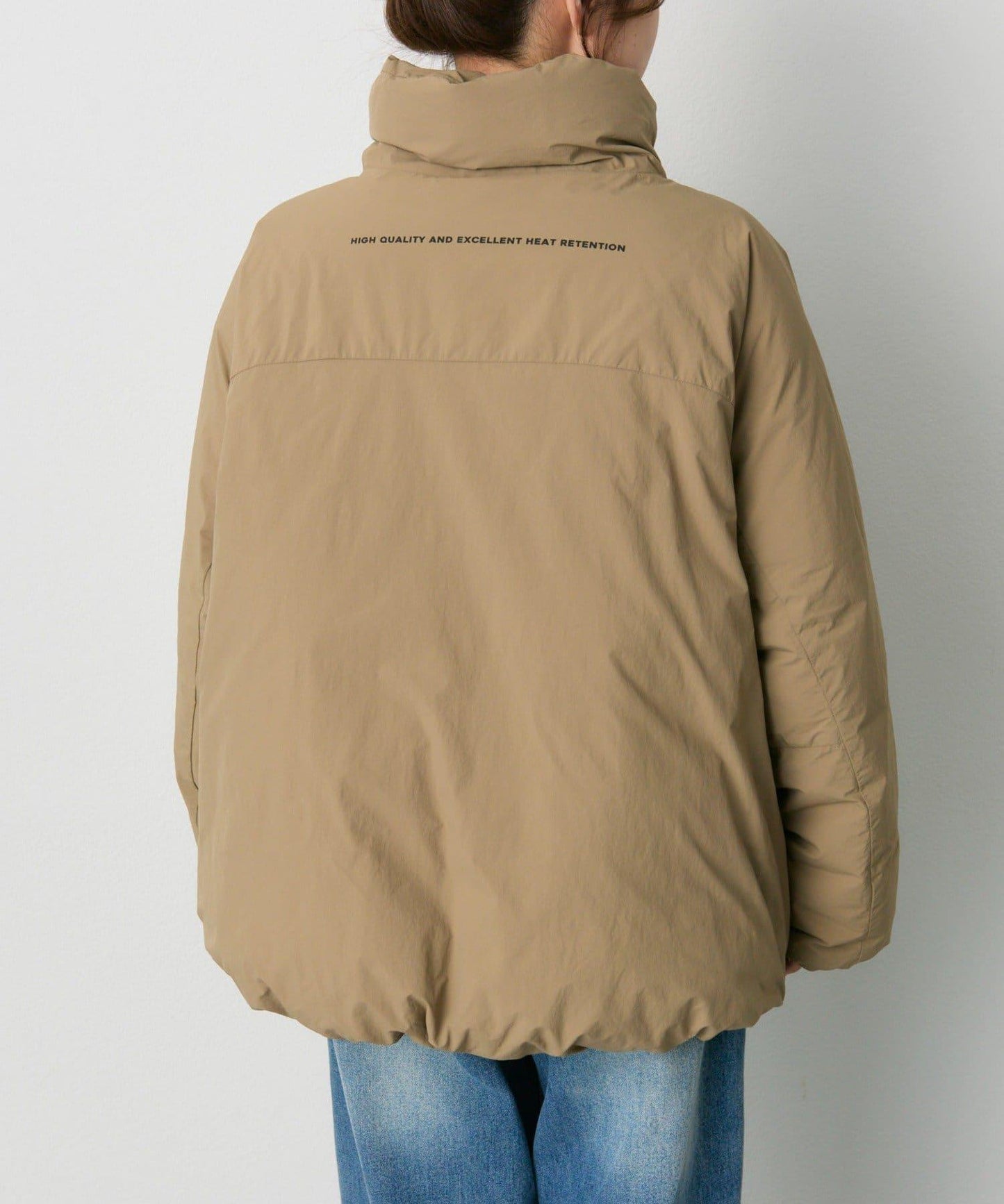 法式鴨絨拉鍊夾克